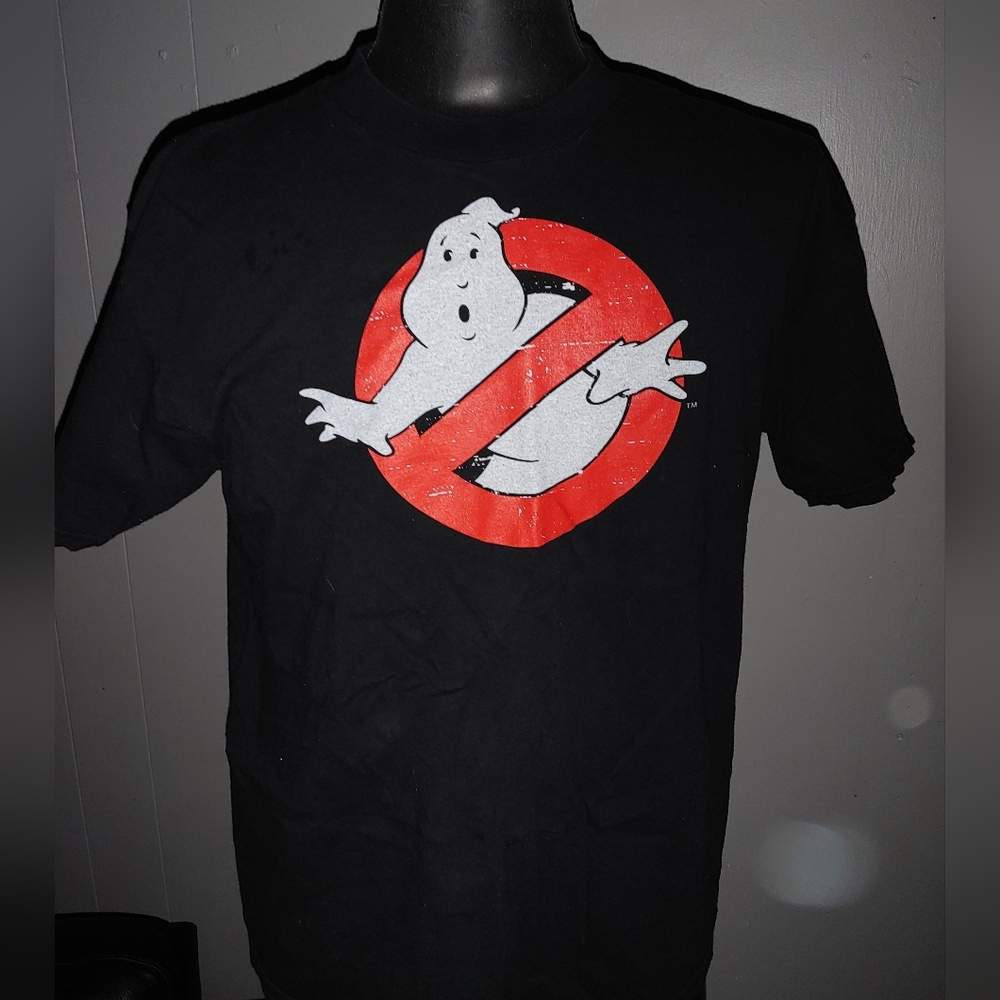 Ghostbusters Size Large Black T-Shirt Preowned